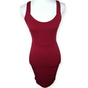 WINDSOR BURGUNDY BODYCON DRESS SZ.M EUC.
